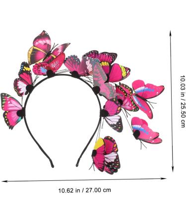 Healeved 3 Sets Butterfly Headband Fascinator Hair Clip Boho Hair Accessories Hairband Hair Ties Barrettes for Fascinator Hair Accessories Child Aldult Metal - Buy Online on GoSupps.com