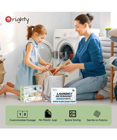 Orighty Eco-Friendly Laundry Detergent Sheets - Fresh Linen Scent 60 Count | Hypoallergenic & Portable | 120 Loads - Buy Online on GoSupps.com