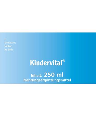 Salus Kindervital with Calcium + Vitamin D3 - 250 ml | Boost Kids' Health | International Shipping - Buy Online on GoSupps.com