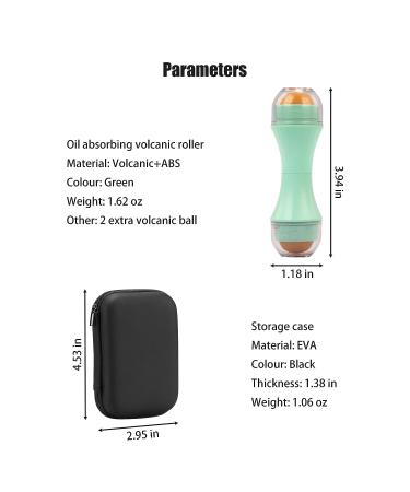 Oil Absorbing Volcanic Roller for Instant Oily Skin Control - Double-end, Reusable, Washable - 2 Extra Balls Included - Buy Online on GoSupps.com