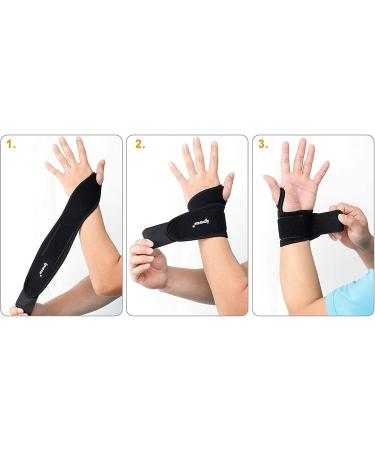 IPOW 2 Wrist Band - Adjustable Breathable Joint Support for Sports & Fitness - Black Red Orange - Buy Online on GoSupps.com