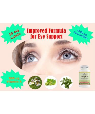 Eyes Complex - Natural Eye Vitamins with Eyebright Grape Seed Lutein & Zeaxanthin | Vegan 3-Month Supply - Buy Online on GoSupps.com