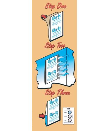 Dri-It MA-2-125-A Moisture Absorber Twin-Pack with Disposable Peel and Stick Backing - Blue - Buy Online on GoSupps.com