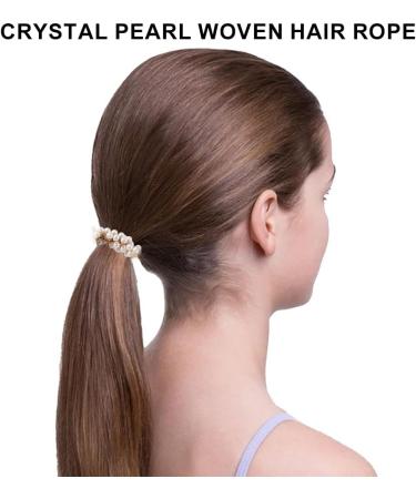 Tadipri 3 Pieces Hair Bands with Beads Elastic Stretchy Hair Accessories for Women and Girls for Women and Girls - Buy Online on GoSupps.com