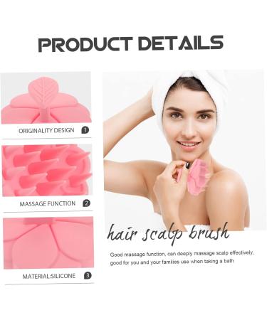 Magiclulu 3ST Silicone Massage Bath Brush - Portable Scalp Massager & Hand Washer for Kids | Pink Travel Accessories - Buy Online on GoSupps.com