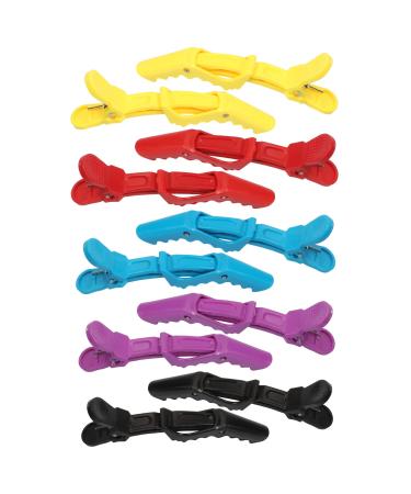 Jawflew Hair Clips for Women 10 Pack Alligator Hair Clips Hair Clips For Styling Salon Hair Clips Non Slip Hair Clips (Mixed color) Mixed color-10PC