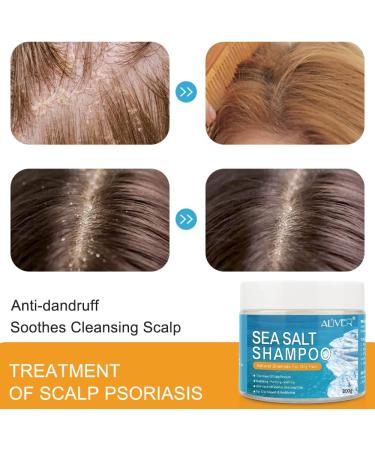 Sea Salt Shampoo Anti-Dandruff Shampoo Psoriasis Shampoo Sea Salt Hair Treatment Shampoo for Scalp Psoriasis Itchy Scalp and Dandruff 240ml - Buy Online on GoSupps.com