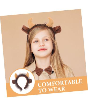 FRCOLOR Animal Headgear Headband Made of Cattle Horn Animal Cosplay Headband Photo Prop Animal Headbands for Women Demon Cattle Clothing Accessories Child Horns Fabric - Buy Online on GoSupps.com
