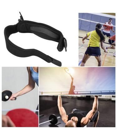 Basketball Elbow Support Brace for Adults | Adjustable Neoprene Protector Pad for Sports - Soft Silicone - Black - Buy Online on GoSupps.com