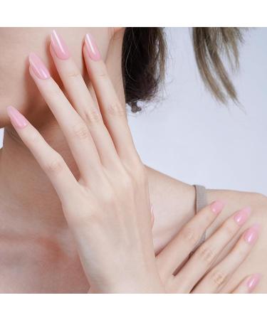 Semi Cured Gel Nail Strips 20 Pcs - Salon-Quality Nude Pink Gel Polish Wraps for Long-Lasting Manicure - Easy Application & Removal with Nail File & Cuticle Stick - Buy Online on GoSupps.com