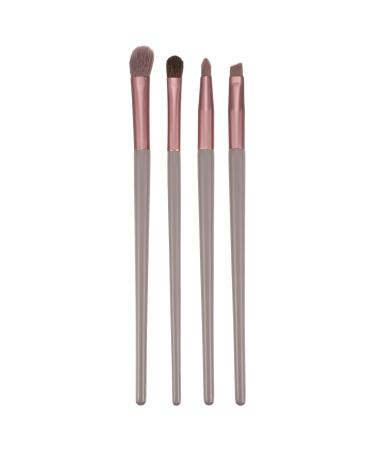 VOCOSTE 4pcs Makeup Brush Set Face Concealer Brush Eyeshadow Smudger Brush Highlighter Concealer Brush Wooden Handle Smudger Brush Lotus Root Starch