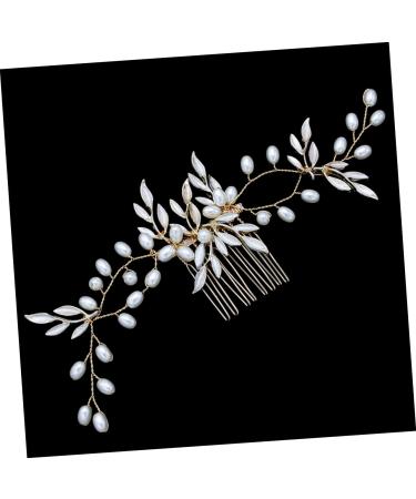 Ipetboom Bridal Hair Comb Golden Hair Jewels for Women Headwear for Women Leaf Hair Comb Womens Hair Accessories Hair Accessories for Women Hair Combs for Women Hairpin Wedding Bridesmaid - Buy Online on GoSupps.com