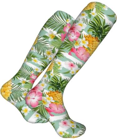 Pine & Red Flowers Guard Compression Socks for Men & Women - 15-20 mmHg Circulation Support for Running & Cycling - Buy Online on GoSupps.com