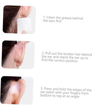 30pcs Elf Ear Stickers - White Cosmetic Ear Corrector Tape for Vertical Ear Patch - Ear Orthotics Boxed Set - Buy Online on GoSupps.com
