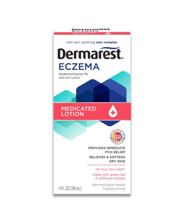 Dermarest Eczema Medicated Lotion 4oz Pack of 1 4 Fl Oz (Pack of 1) Eczema Medicated Lotion