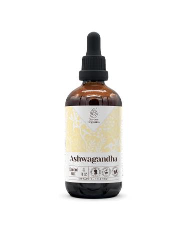 Ashwagandha Alcohol-Free Natural Tincture Extract, Immune System Booster, Liquid Drops Made from 100% Ashwagandha (Withania somnifera) Dried Root (4 fl oz) 4 Fl Oz (Pack of 1)