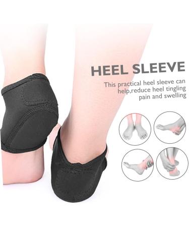 Buy 2 Pairs Heel Warmer Covers | Achilles Cushion & Support Sleeves | Warm Socks Black - International Shipping Available - Buy Online on GoSupps.com