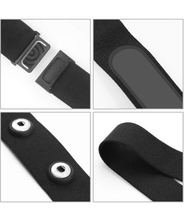 1NISCARTACT Adjustable Elastic Band for Heart Rate Sensors | Garmin Polar Wahoo Bryton | High-Quality Nylon & Spandex | 45mm Black - Buy Online on GoSupps.com