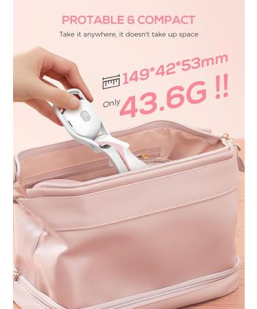 Heated Eyelash Curler - Rechargeable & Fast Preheat 3 Heating Modes for Natural Curled Lashes - Electric Eyelash Curler in White - Buy Online on GoSupps.com