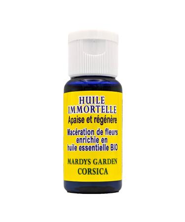 Immortelle oil 15ml. Soothes and regenerates. Flower maceration with organic immortelle essential oil. Helichrysum oil from Corsica