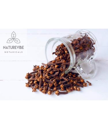 Naturevibe Botanicals Organic Clove Buds 3.53oz - Non-GMO, Gluten Free Indian Spice (100gm) - Buy Online on GoSupps.com
