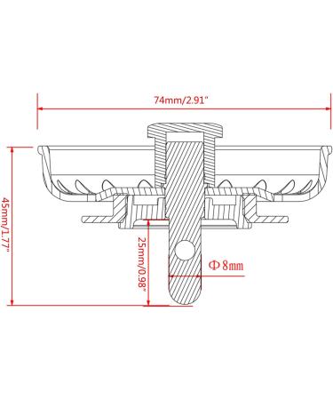 Kitchen Sink Plug Convenient Sink Stopper Sink Strainer Efficient Filtration & Long Lasting Sink Plug For Kitchen Sink Filter - Buy Online on GoSupps.com