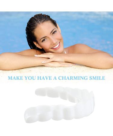 Instant Smile False Teeth 2 Pairs Veneers with Tweezers - Bright White Beautiful Smile Dentures for Men and Women - Bad Teeth Whitening Alternative - Buy Online on GoSupps.com