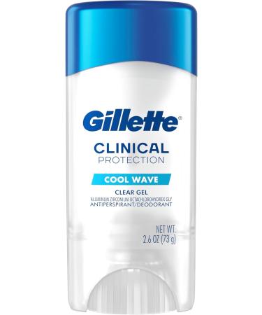 Gillette Clinical Protection Antiperspirant and Deodorant for Men Cool Wave Clear Gel 45 g - Buy Online on GoSupps.com