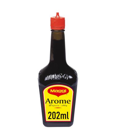 MAGGI Ar me - Sauce MAGGI 202ml - Assaisonnement Liquide - Pour Assaisonner et Relever la Saveur de tous vos Plats Chauds comme Froids - Convient un R gime V g tarien - Bouteille de 250g Sauce Sal e 250 g (Lot de 1)
