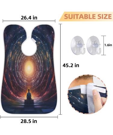 Nebulae Beard Bib Apron - Beard Hair Catcher for Men | Perfect Gift for Dad & Husband | Fathers Day Anniversary Christmas | Includes 2 Suction Cups - Buy Online on GoSupps.com