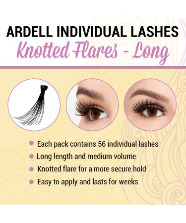 Andrea Knotted Flares False Lashes Long - Black 4 Pack | Long Black Lashes - Buy Online on GoSupps.com