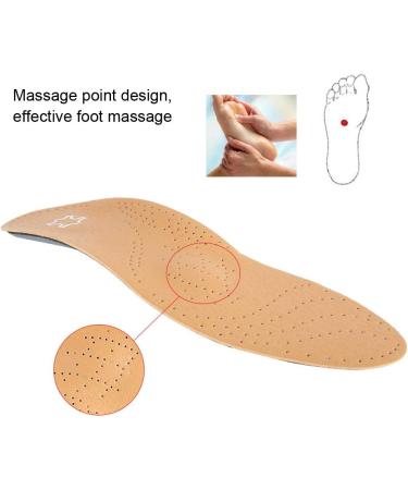 Breathable Leather Insoles | Orthopedic EVA Shoe Inserts for Men & Women - Comfort for Tired Feet (Size 39/40) - Buy Online on GoSupps.com