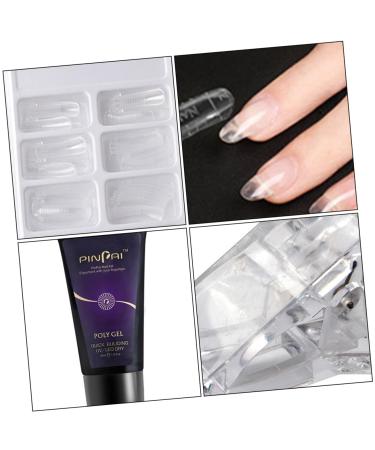POPETPOP 1Set Set nail extension glue set nail polish gel kit nail art brush poly nail gel slip solution nail builder gel kit nails gel manicure kit Manicure Lengthen Kit nail tool plastic