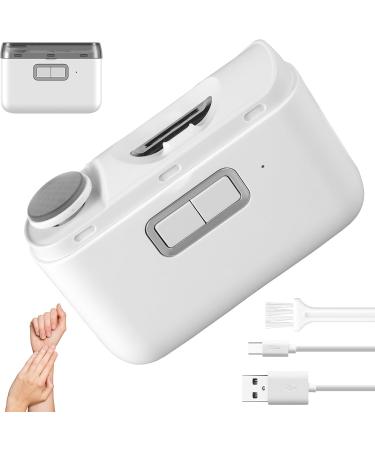 Electric Nail Clipper with Light 500mAh Rechargeable Nail Clipper with Nail Scraps Storage 2 Speed Low Noise Electric Nail Cutter Safety Fingernail Trimmer Electric Nail Trimmer for Adult # - Buy Online on GoSupps.com
