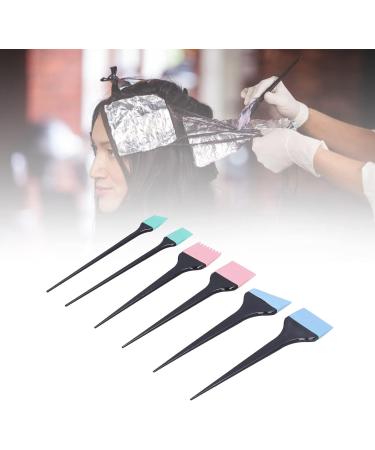 6pcs Hair Dye Applicator Brushes Silicone Hair Dye Brush Soft Bristles Hair Coloring Kit Hair Bleach Tinting Diy Tool for Home Barber Shop Salon - Buy Online on GoSupps.com