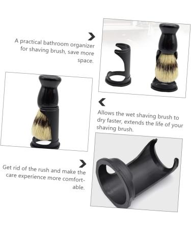 Fomiyes 4 Piece Brush Base Shaving Stand - Beard Rack Holder for Safety Razors & Makeup Brushes - Travel-Friendly Design - Buy Online on GoSupps.com