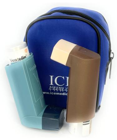 Ice Medical Asthma Inhaler Medication Bag - Small (Royal Blue) - Buy Online on GoSupps.com