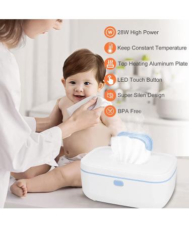 iYeibei Baby Wipe Warmer - Large Capacity Constant Temperature Dispenser for Baby Wet Wipes - Fast Heating Power 28w - Upgrade White - Buy Online on GoSupps.com