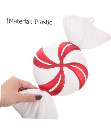 HOMSFOU 1pc Christmas Hanging Ball Decorative Christmas Balls Candy Christmas Decorations Candy Cane Christmas Decorations Christmas Tree Ornament Christmas Candy Pendant Household Mint - Buy Online on GoSupps.com