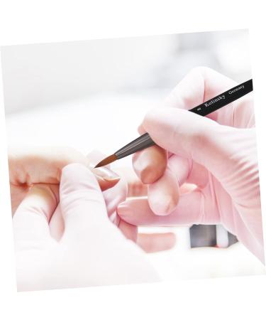 Beavorty 1pc Nail Pen flower drawing pen Nail Art Tool nail painting pen nail brush nail art builder brush nail art tips builder nail dotting pen nail drawing pen alloy carved 3d flowers 13.6x1.8cm Black - Buy Online on GoSupps.com