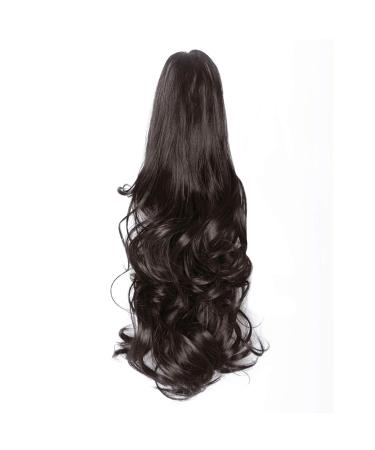Parxitn 40cm Clip-In Ponytail Extension - Synthetic Claw Hair Addition in Mocca | 16 Inch Pferdeschwanz - Buy Online on GoSupps.com