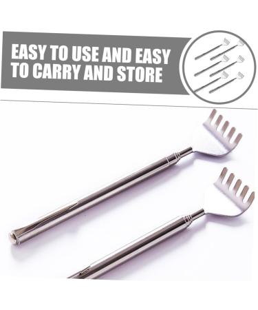 Frcolor 6-St Telescopic Back Massage Rake Stainless Steel Scratch Tool for Itching Relief | Adjustable Back Scratcher for International Shipping - Buy Online on GoSupps.com