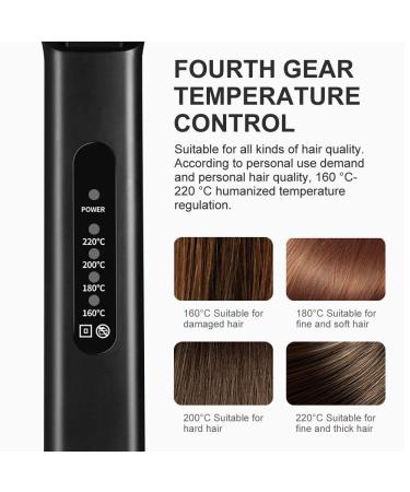 Professional Hair Straightener & Curler - Ceramic Tourmaline Ionic Flat Iron with Adjustable Temperatures | Frizz-Free Styling Tool for All Hair Types - Buy Online on GoSupps.com