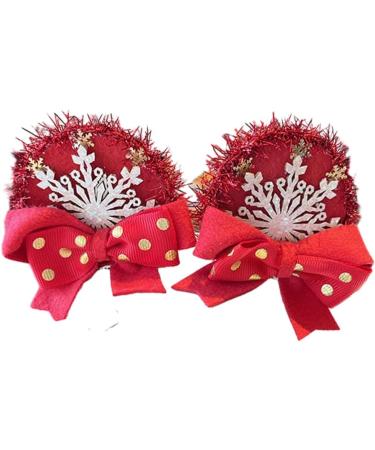 AJTUTUS Santa Hat Headwear Tinsel Hair Clip Christmas Duckbill Clip Headpiece with Tinsel Tulle Cone Hat Cartoon Photo Props - Buy Online on GoSupps.com