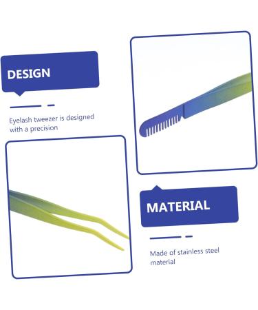 MAGICLULU Eyelash Comb Tweezers for Women Eyebrow Trimming Tool Eyebrow Clip False Eyelash Clip Scissor Tweezer Jewelry Tweezer Lash Tool Curved Tweezer Nail Stainless Steel Accessories Man - Buy Online on GoSupps.com
