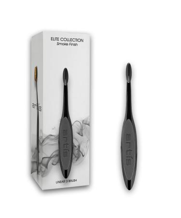 Artis Elite Linear 3 Makeup Brush | Perfect Precise Liner | Upper Lash Line or Lower Lashes | Ideal For Wider Line Pattern | Special Effects Makeup Smoke Handle Blonde Fibre
