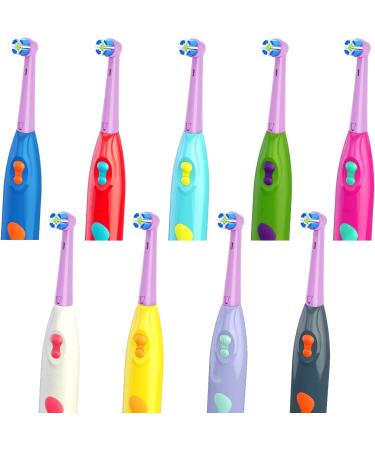 Brusheez Kids Electric Toothbrush Replacement Brush Heads - 10 Pack (Purple Medium) | Compatible Brush Heads for Kids' Oral Care - Buy Online on GoSupps.com