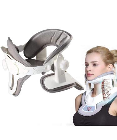 Cervical neck traction device neck collar adjustable neck support to relieve neck pain and align the spine-neck massage traction device