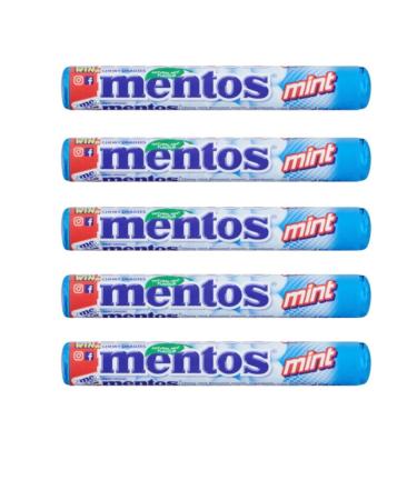 Mentos Mint Rolls 38g (Pack of 5) Multipack Chewy Dragees Softmints Sweets - Buy Online on GoSupps.com