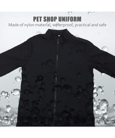 POPETPOP Pet Grooming Apron | Women's Tunic Smock | Grooming Clothes for Cats | Work Uniform Coverup | Miss Black XL - Buy Online on GoSupps.com